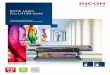 Ricoh Latex Pro L4100-Serie · PDF fileNeue Latex-Tinten-Technologie. 6-Farben-Prozess, einschließlich Orange und Grün Hohe Schwarzdichte und verbesserter Glanz, hohe Kontrastdetails