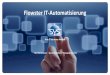 Flowster IT-Automatisierung - sysback.de Business Continuity SA Server Automation FLOWSTER Solutions GmbH FLOWSTER dCenter Lösungen ... 1 XenApp 6.5 Image Release-Zyklus mit Provisioning