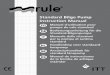 Standard Bilge Pump Instruction Manual - Yahoo · PDF file · 2011-10-16Standard Bilge Pump Instruction Manual Manuel d’utilisation pour pompe de cale standard Bedienungsanleitung