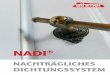4455-5 Nadi WB - ATHMER Home Änderungen vorbehalten. NADI® Denkmalschutz Bestehende Türen im denkmal - geschützten Objekt werden mit NADI® dichtschliessend. Unauffällig dicht!
