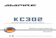 KC302 OM 20160125 Deutsch - Bilradiospesialisten · PDF fileBildsensor PC1089K 1/3” Color Effektive Pixel 720 x 480 Auflösung 420 TV Lines Rauschabstand >46 dB Minimale Beleuchtung