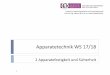 Apparatetechnik WS 17/18 - ltv.ovgu.de · PDF fileB8 Flansche B9 Ausschnitte in ... unter innerem Überdruck (nach AD-Merkblatt B1)