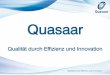 Quasaar - ecv.de · ERP –System (Odoo) papierloses Labor 2015 2016. ... •Einsatz von RFID-Technologie im Pharma-Umfeld •Nanoformulierungen durch Biologische Barrieren