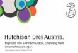 Hutchison Drei Austria. - doag.org · Commissioning Supply Chain Fixed Assets / RAN-Rollout ORANGE (=SAP) CLC / ZTE Alcatel GU new organiziational change ERP/data change …