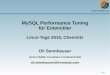 MySQL Performance Tuning fr Entwickler - FromDual 1 / 29 MySQL Performance Tuning fr Entwickler Linux-Tage 2015, Chemnitz Oli Sennhauser Senior MySQL Consultant, FromDual GmbH oli.sennhauser@
