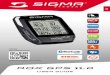 ROX GPS 11 - SIGMA SPORT · 1 track navi barometric compatible compatible compatible etap de rox gps 11.0 user guide more information