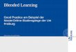 Blended Learning - offene- ??13.12.2012 Prsentationstitel 5 . Relevanz von Blended Learning - Evaluation von Erfahrungen und Vorhaben der Teilprojekte strukturierte Gesprche mit