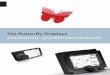 Die Butterfly Displays Installations- und Betriebshandbuch · Technische Daten Spannung: 3,3 Volt DC Stromaufnahme: 40 mA bei 3,3 Volt Display: 2,1“ AMGLCD, 65.000 Farben, transflektiv,