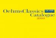 OehmsClassics Catalogue - static.klassik.com · violin solo BWV 1004 ... E-flat Major for flute and harpsichord BWV 1031 (transcribed by W. Kempff) ... Suite for Lute BWV 996 & 997