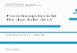 Forschungsbericht für das Jahr 2015 - uni-muenster.de · Förderkennzeichen: PE 1832/5-1 ... Link zum Forschungsportal:  SFB TRR 61 B01 - Strukturierte …