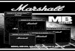 MB60 handbook aw - Marshall Amps€¦ · BASS Regler Beim Aufdrehen des Bassreglers werden die tiefen Klanganteile und der Grundtonbereich des Classic Kanals betont. Zum Reduzieren