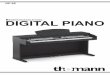 Bedienungsanleitung â€¢ Thomann â€¢ Digital Piano â€¢ DP-85 .Aufnahme. Weitere Funktionen wie Akkorderkennung,