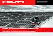 Hilti Photovoltaiksysteme. - Solarland Bayern · Hilti Solar Flachdach-Montagesystem MSP-FR und MSP-AL Profitieren Sie von unserer Erfahrung: Planung und Logistik aus einer Hand