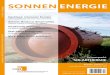 Juli-August - SONNENENERGIE: Übersicht · Das Gas-Brennwertgerät Cerapur Solar Titelbild: Großvolumiger Solarspeicher mit knapp 27.000 l vor der Montage in ein energieautarkes