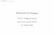Mathematik f¼r Biologen - math.uni- braun/bio1011/   Oktober 2010. Datenpaare 1 Datenpaare