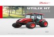 UTILIX HT - Zetor · MOTOR Die UTILIX HT-Serie ist in 2 verschiedenen Ausfüh-rungen erhältlich mit 43 PS- und 51 PS-Motoren. 4-Zylinder flüssiggekühlte Dieselmotoren erfüllen
