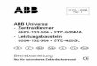 ABB Universal - Zentraldimmer 6593-102-500 • STD-500MA ... · 6593/6594-102-500 die angeschlossenen Lasten ab und anschließend wieder ein. Bei einem dauerhaften Kurz-schluss schaltet