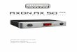 AXON AX 50 USB (Deutsch) - images.thomann.deimages.thomann.de/pics/prod/113170_manual.pdf · 1 Quick Start Manual 1 AXON AX 50 USB ... Der AXON AX 50 USB basiert auf der gleichen