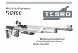 Match-Luftgewehr RS100 · Geschätzte Sportschützin Geschätzter Sportschütze Mit dem Hi-Design und Konzept vom Match-Luftgewehr RS100 hat TESRO einmal mehr neue Wege beschritten