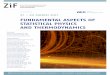 FUNDAMENTAL ASPECTS OF STATISTICAL PHYSICS AND THERMODYNAMICS .STATISTICAL PHYSICS AND THERMODYNAMICS