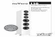 nuVero 110 · 10/2017 nuVero 110 - nubert.de · nuVero 110 Standlautsprecher Bedienungsanleitung Aufstellung Anschlusshinweise Technische Daten ACHTUNG: Die nuVero 110 hat aufgrund