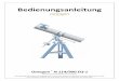 Bedienungsanleitung - Instruction... · 2016-09-28 · Omegon® N 114/900 EQ-1 Herzlichen Glückwunsch zum Kauf Ihres neuen Omegon® N114/900 EQ-1.Mit diesem Teleskop werden Sie viele