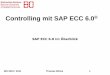 SAP ECC 6.0 im Überblick - Hochschule Bochumhochschule-bochum.de/fileadmin/media/fb_w/lba/Wicke/WiSe11_12_F… · SAP ®, R/3® Enterprise ... Ergebnisrechnung (CO-PA) Profit-Center-Rechnung
