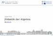 Jürgen Roth Didaktik der Algebra - Universität Koblenz · Jürgen Roth • Didaktik der Algebra 1.5 1 : 2 Prinzip 1 : 2 Prinzip Studienerfolg stellt sich ein, wenn zu jeder Stunde