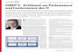 COBIT 5 –Schlüssel zur Performance und Conformance der IT · 24 Schweizerischer Verband der Informations- und kommunikationstechnologie swissICT Magazin 10. Juni • 06/2013 COBIT