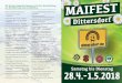 Programmheft Maifest 2018 Kurven - dittersdorf.de · MAIFEST Dittersdorf.. ei n G e m ei nsc hafts proj e kt d e ro t san ä i g e n V r i 28.4.-1.5.2018 Samstag bis Dienstag Wir