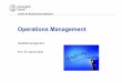 Operations Management - UZH€¦ · Institut für Betriebswirtschaftslehre Lernziele Nach dieser Veranstaltung sollen Sie wissen, • was man unter Qualitätsmanagement versteht