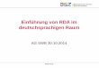 Einführung von RDA im deutschsprachigen Raum · AG SWB: Einführung in das RDA-Projekt | 30.10.2014 ... •Tabelle mit neuen Feldern in MAB2 und MARC 21: enthält deutsche RDA-Begriffe