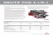 DEUTZ TCD 4.1/6 - ibh-power.com€¦ · Wassergekühlter 4-Zylinder Reihenmotor mit gekühlter externer Abgasrückführung, mit Turboaufladung und Ladeluftkühlung. Motor und Abgasnachbehandlung