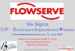 Six Sigma - unternehmerfruehstueck-do.de · von Michael Muth und Martin Bellen 1 Flowserve Dortmund GmbH & Co KG Flow Solutions Division Standort: Dortmund Six Sigma CIP - Continuous
