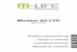 Modem 4G LTE - lechpol.eu · • Prozessor: Qualcomm MDM9200 • Unterstützte Betriebssysteme: Windows XP, ... • HSDPA/UMTS: 7,2 Mbps / 5,76 Mbps • Speicherkarten-Steckplatz: