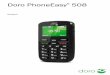 DoroPhoneEasy 508 - Vodafone.de | Mobilfunk, … · 2018-08-13 · Deutsch 1. Hörer 2. LinkeAuswahltaste 3. Anruftaste 4. Kurzwahltasten 5. Mailbox 6. Tastensperre 7. Stumm-Modus