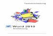 Word 2010 - lpm.uni-sb.de · Word 2010 Einführung Seite 4 1 Der Word-Bildschirm Menü Datei Symbolleiste Schnellzugriff Menüband mit den Befehls-Schaltflächen Fenster-Schaltflächen
