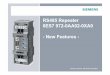RS485 Repeater 6ES7 972-0AA02-0XA0 - New Features - Siemens … · Nur für internen Gebrauch / © Siemens AG 2010. Alle Rechte vorbehalten Slide 2 Optimierte Kabelführung • Anschlusskabel