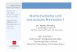 Mathematische und statistische Methoden .Statistik & Methodenlehre Folie 3 Multiple Regression Grundgleichung
