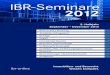 IBR-Seminare · Wie bereits in den vergangenen Jahren haben wir für Sie wieder zahlreiche neue Veranstaltungen in das Seminar-programm aufgenommen