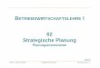 62 Strategische Planung - friedrich wilke BW1/BW 62C Planung.pdf · Umsatz Gewinn Phase: Einführung Wachstum Reife Sättigung Verfall ... Innovatoren Frühe Adaptoren Frühe Mehrheit