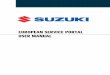 EUROPEAN SERVICE PORTAL USER MANUALserviceportal.suzuki.eu/suzuki/current/de/DE/user_manual.pdfInhaltsverzeichnis Schneller Einstieg 1 Überblick 2