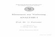 Klausuren zur Vorlesung ANALYSIS I - Fb. 12portenier/Analyse/Uebungen/klau-i.pdf · Fachbereich Mathematik und Informatik Prof. Dr. C. Portenier der Philipps-Universität Marburg