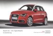 Audi A1 A1 Sportback - Domov | Audi Slovenija · Kontrollleuchten. Audi A1 • A1 Sportback Kurzanleitung Deutsch 11.2011 122.562.8X0.00 Audi A1 eKurzinfo Entdecken Sie den Funktionsumfang