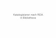 Katalogisieren nach RDA in Bibliotheca - bvs.bz.it · RDA „Resource Description and Access“ ... Abweichender Titel: Die Kälte der Macht • Ziffern, Symbole und Abkürzungen