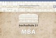 hochschule 21 MBA - bauakademie-nord.de · WALTER GROPIUS Den Vorteil von ... Unternehmensethik Unternehmenskultur Compliance Strategie & Marketing Organisation 1. ... Geschäftsführer: