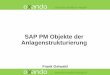 SAP PM Objekte der - .SAP PM Objekte der Anlagenstrukturierung. Frank Ostwald ... bezogenen IH-St¼ckliste