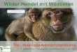 Wilder Handel mit Wildtieren - bundestag.de · Status Quo der Wildtierhaltung •Artenspektrum von mehreren tausend Arten im Handel •Noch immer viele Wildfänge •Verkauf an jedermann
