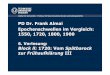 6. Vorlesung: Block ll: 1720: Vom Spätbarock - tu … · PD Dr. Frank Almai Epochenschwellen im Vergleich: 1550, 1720, 1800, 1900 6. Vorlesung: ... Institut für Germanistik –Professur