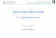 Angewandte Informatik WS1314 - mp.haw-hamburg.de · 0 Organisatorisches •Numerische Mathematik •Kursziele •Kursinhalte •Ablauf •Literatur Numerische Mathematik WS1718 -